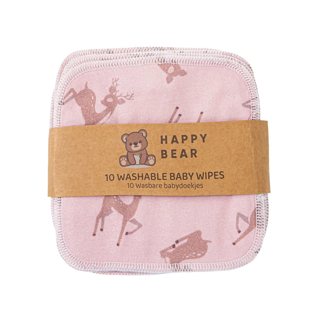 Happy Bear - Wasbare babydoekjes - 10 stuks - Oh Deer!