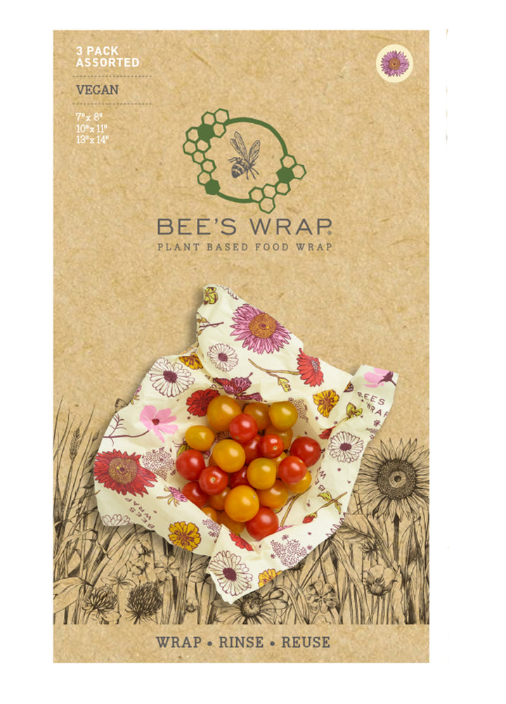 Bee's Wrap - 3 pack - Assorted Meadow Magic - Vegan