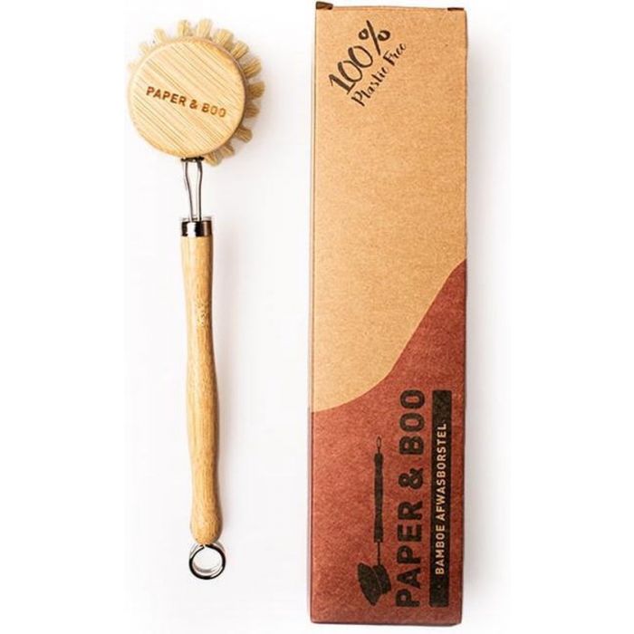 Paper & Boo - Herbruikbare bamboe afwasborstel