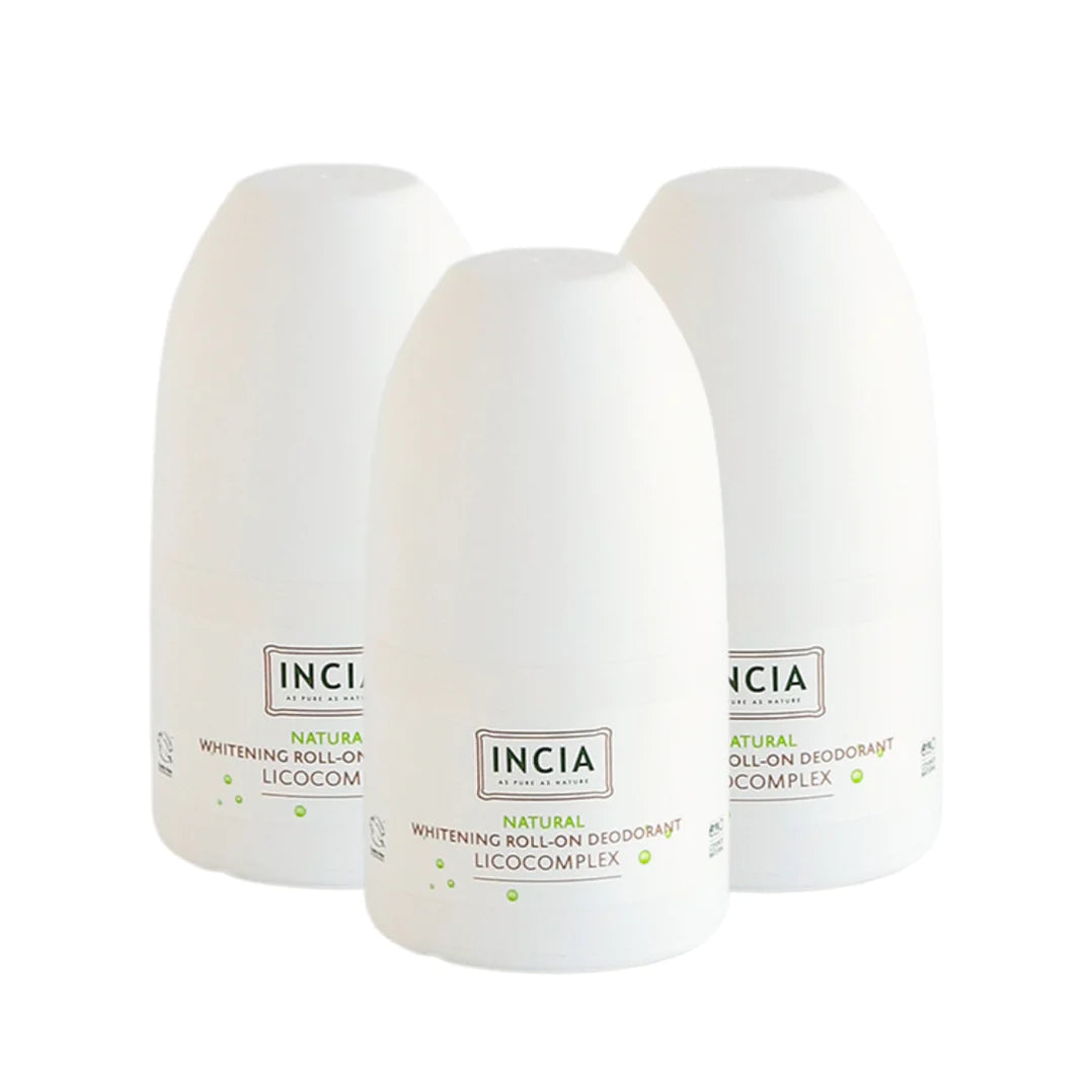 INCIA Natuurlijke Deodorant voor Donkere Oksels - Voordeelverpakking 3 stuks