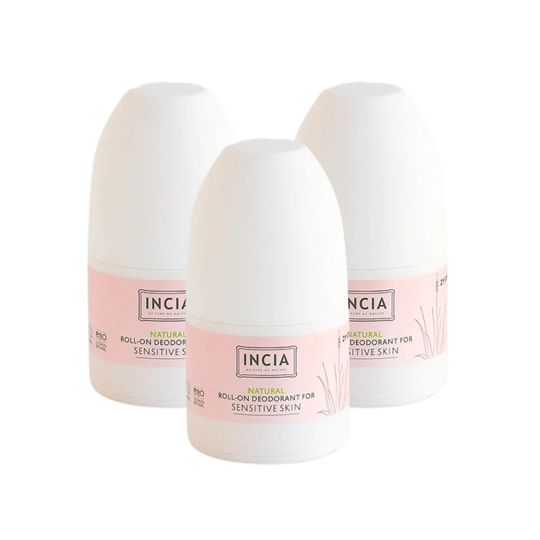INCIA Natuurlijke Deodorant voor de Gevoelige Huid - Voordeelverpakking 3 stuks