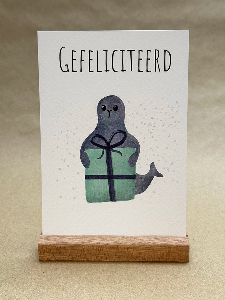Wenskaart - Gefeliciteerd