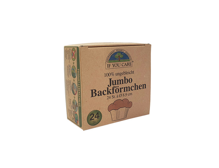 If you care - Bakvormpjes - Ongebleekt - Jumbo - 24 stuks
