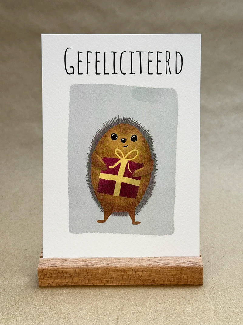 Wenskaart - Gefeliciteerd