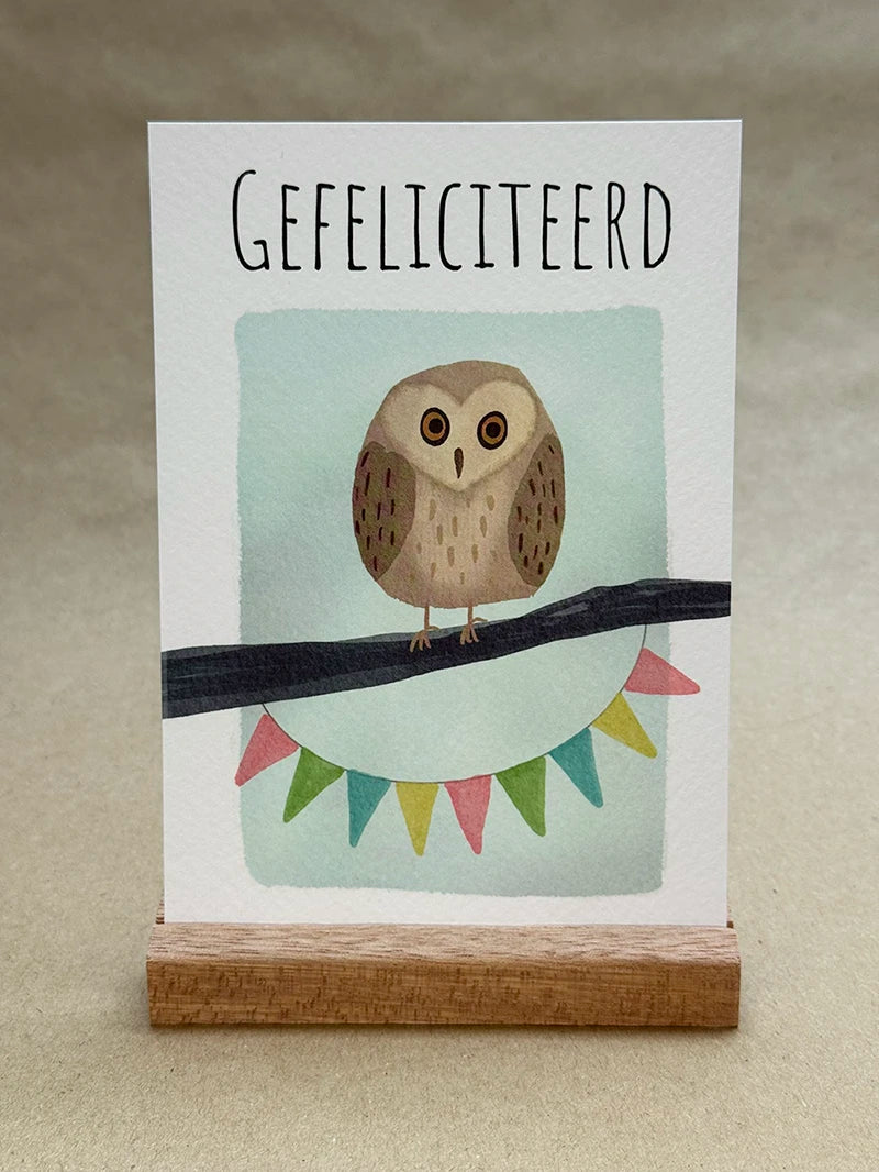 Wenskaart - Gefeliciteerd