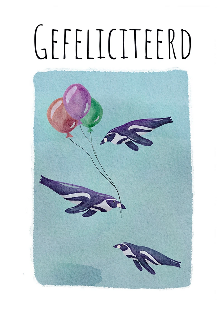 Wenskaart - Gefeliciteerd