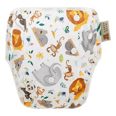 Happy Bear - Zwemluier - Verstelbaar - 0-3jaar - Wilde dieren