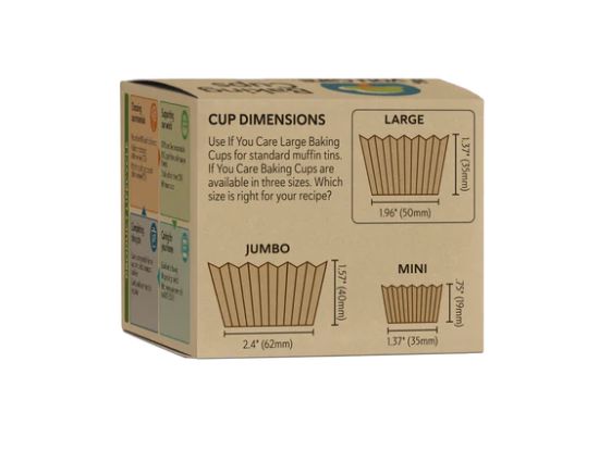 If you care - Bakvormpjes - Ongebleekt - Large