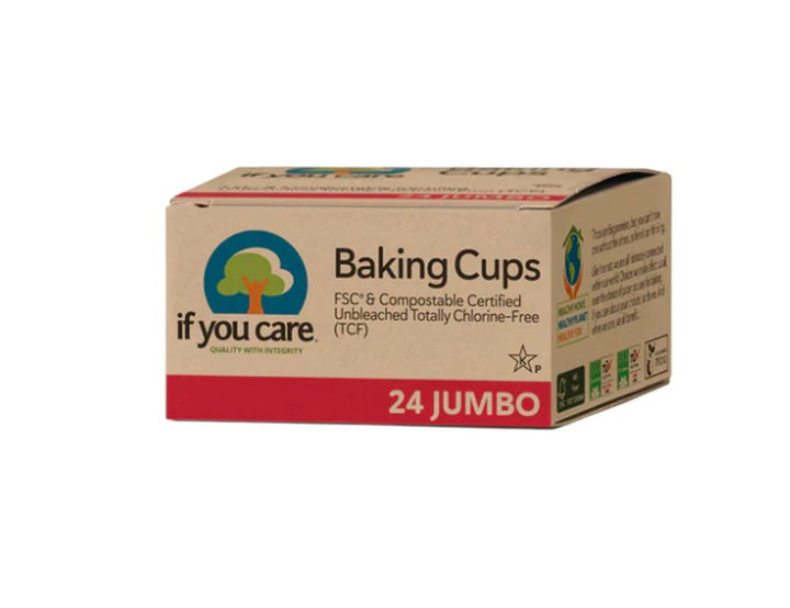 If you care - Bakvormpjes - Ongebleekt - Jumbo - 24 stuks