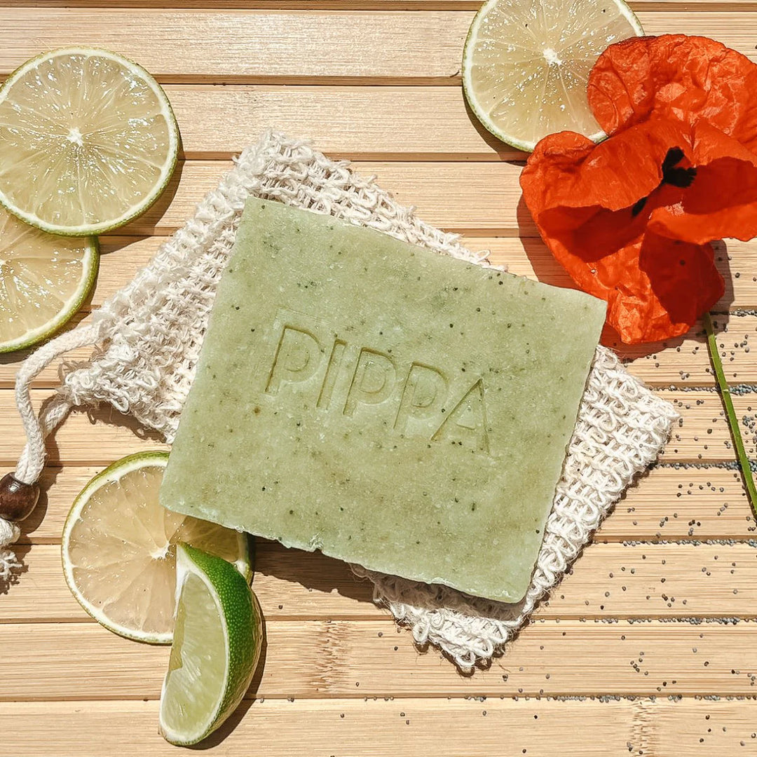 Pippa - Poppy Seed en Lime - Met scrubzakje